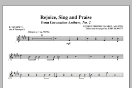 page one of Rejoice, Sing And Praise - Bb Trumpet 3 (alt. C Tpt. 3) (Choir Instrumental Pak)