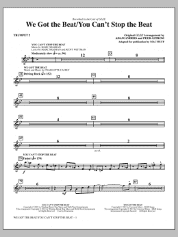 page one of We Got The Beat / You Can't Stop The Beat - Trumpet 2 (Choir Instrumental Pak)
