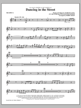 page one of Dancing In The Street - Bb Trumpet 2 (Choir Instrumental Pak)
