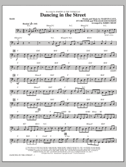 page one of Dancing In The Street - Bass (Choir Instrumental Pak)