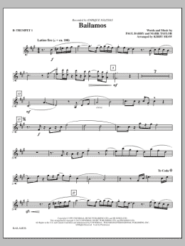 page one of Bailamos - Bb Trumpet 1 (Choir Instrumental Pak)