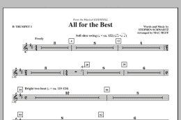 page one of All For The Best - Bb Trumpet 1 (Choir Instrumental Pak)