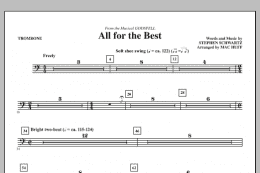 page one of All For The Best - Trombone (Choir Instrumental Pak)