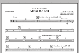 page one of All For The Best - Synthesizer (Choir Instrumental Pak)