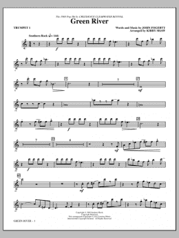 page one of Green River - Trumpet 1 (Choir Instrumental Pak)