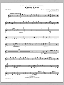 page one of Green River - Trumpet 2 (Choir Instrumental Pak)