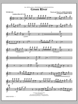 page one of Green River - Tenor Sax (Choir Instrumental Pak)