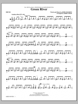 page one of Green River - Drums (Choir Instrumental Pak)