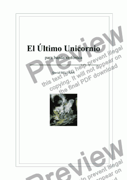 page one of El �ltimo Unicornio