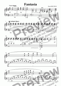 page one of Fantas�a (piano solo)