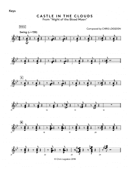 page one of Castle In The Clouds (from Night of the Blood Moon) - Keys (Performance Ensemble)