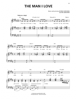 page one of The Man I Love (from An American In Paris) (Piano & Vocal)