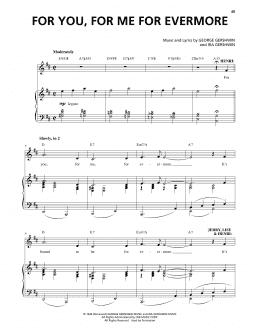 page one of For You, For Me For Evermore (from An American In Paris) (Piano & Vocal)