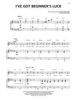 page one of I've Got Beginner's Luck (from An American In Paris) (Piano & Vocal)