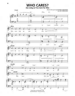page one of Who Cares? (So Long As You Care For Me) (from An American In Paris) (Piano & Vocal)