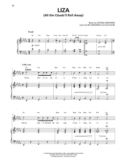 page one of Liza (All The Clouds'll Roll Away) (from An American In Paris) (Piano & Vocal)
