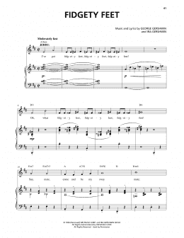 page one of Fidgety Feet (from An American In Paris) (Piano & Vocal)