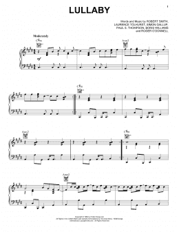 page one of Lullaby (Piano, Vocal & Guitar Chords (Right-Hand Melody))