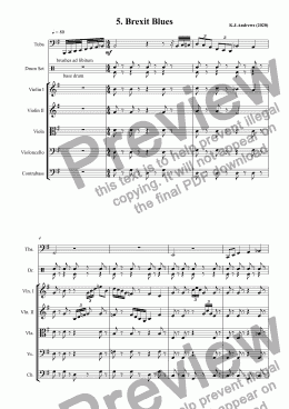 page one of Suite for Tuba: 5. Brexit Blues