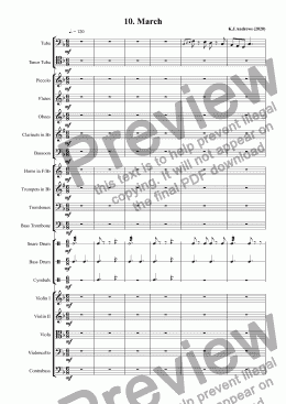 page one of Suite for Tuba: 10. March