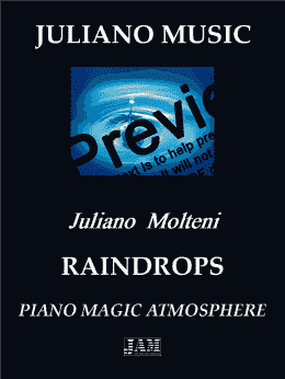 page one of RAINDROPS (PIANO VERSION) - J. MOLTENI