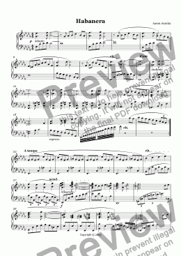 page one of Habanera