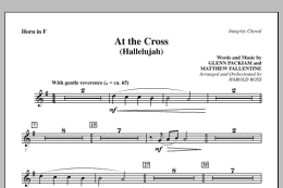page one of At The Cross (Hallelujah) - F Horn (Choir Instrumental Pak)