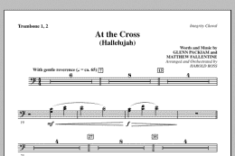 page one of At The Cross (Hallelujah) - Trombone 1 & 2 (Choir Instrumental Pak)