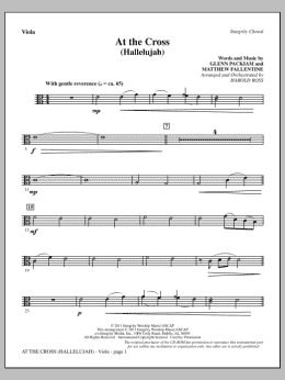 page one of At The Cross (Hallelujah) - Viola (Choir Instrumental Pak)