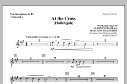page one of At The Cross (Hallelujah) - Alto Sax (sub. Horn) (Choir Instrumental Pak)