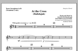 page one of At The Cross (Hallelujah) - Tenor Sax (sub. Tbn 2) (Choir Instrumental Pak)