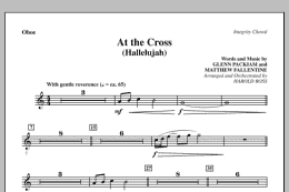 page one of At The Cross (Hallelujah) - Oboe (Choir Instrumental Pak)