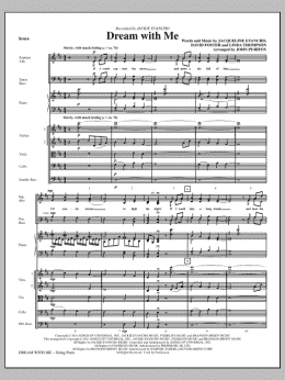 page one of Dream With Me - Full Score (Choir Instrumental Pak)