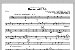 page one of Dream With Me - Cello (Choir Instrumental Pak)