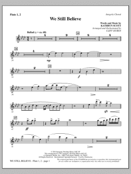 page one of We Still Believe - Flute 1 & 2 (Choir Instrumental Pak)