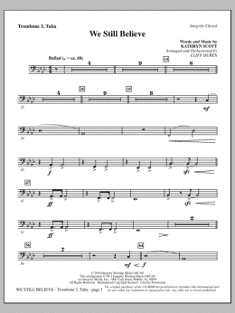 page one of We Still Believe - Trombone 3/Tuba (Choir Instrumental Pak)