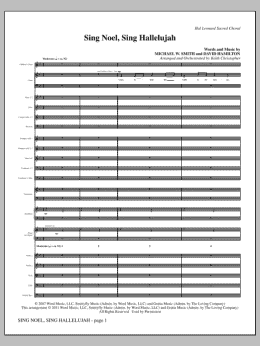 page one of Sing Noel, Sing Hallelujah - Full Score (Choir Instrumental Pak)
