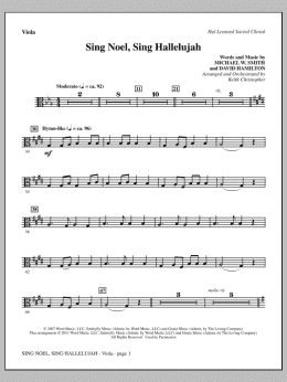page one of Sing Noel, Sing Hallelujah - Viola (Choir Instrumental Pak)