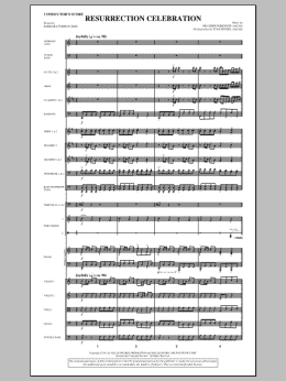 page one of Resurrection Celebration - Full Score (Choir Instrumental Pak)