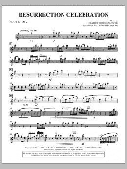 page one of Resurrection Celebration - Flute 1 & 2 (Choir Instrumental Pak)