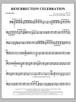 page one of Resurrection Celebration - Bassoon (Choir Instrumental Pak)