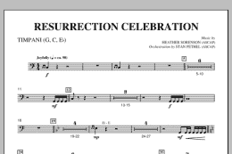 page one of Resurrection Celebration - Timpani (Choir Instrumental Pak)