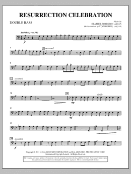 page one of Resurrection Celebration - Double Bass (Choir Instrumental Pak)