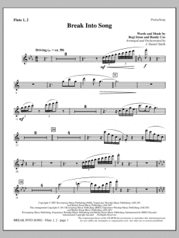 page one of Break Into Song - Flute 1 & 2 (Choir Instrumental Pak)