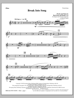page one of Break Into Song - Oboe (Choir Instrumental Pak)