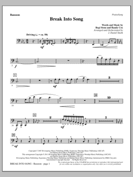 page one of Break Into Song - Bassoon (Choir Instrumental Pak)