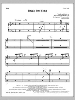 page one of Break Into Song - Harp (Choir Instrumental Pak)