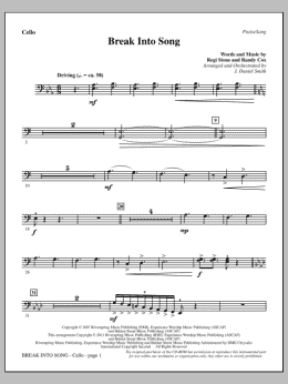 page one of Break Into Song - Cello (Choir Instrumental Pak)