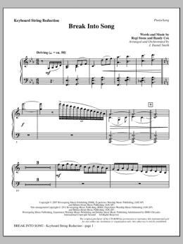 page one of Break Into Song - Keyboard String Reduction (Choir Instrumental Pak)