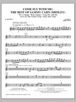 page one of Come Fly With Me: The Best Of Sammy Cahn - Bb Trumpet 1 (Choir Instrumental Pak)